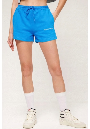 Soon To Be Announced Essentials Women's Short Kadın Pamuk Şort Mavi