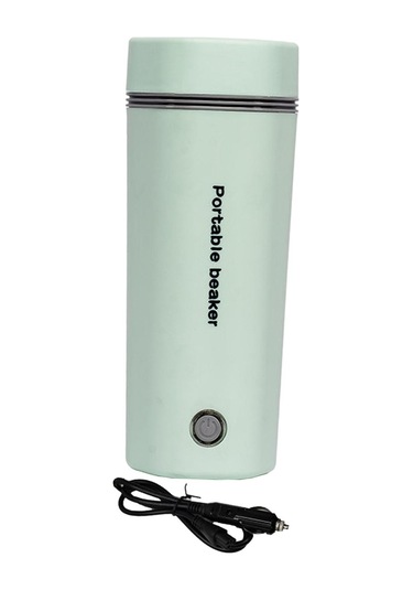 Suntek 400 ML 24 V Hızlı Kaynayan Araba Elektrikli Su Isıtıcısı Yeşil