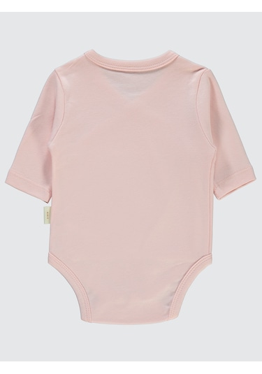Civil Baby Bebek Organik Çıtçıtlı Badi 0-6 Ay Pembe Pembe