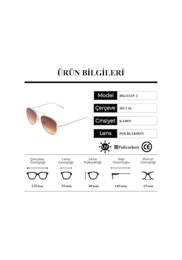 Daniel Klein Dk4262P-2 Damla Model Kadın Güneş Gözlüğü