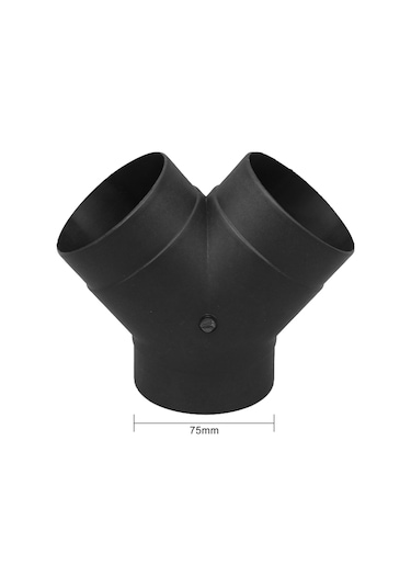 Jeemson Isıtıcı Y Şekilli Plastik Hava Borusu, 75mm Dış Çaplı, Isı Dayanıklı, Park Etme Isıtıcı Aksesuarı