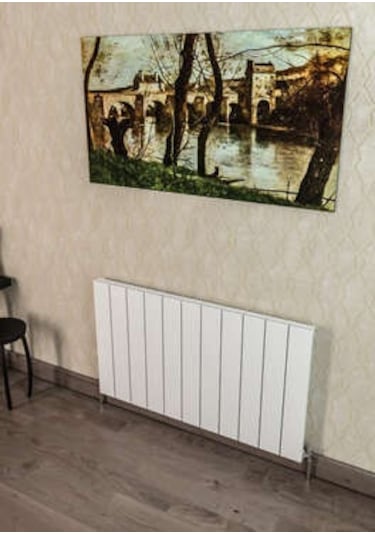 Warma Drama Yatay Alüminyum Radyatör 1040x600 Pütürlü Beyaz Ral 9016