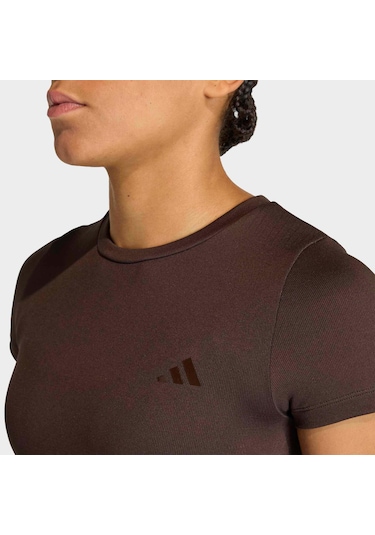 Adidas Workout Essentials Kadın Kahverengi Tişört Jz0128
