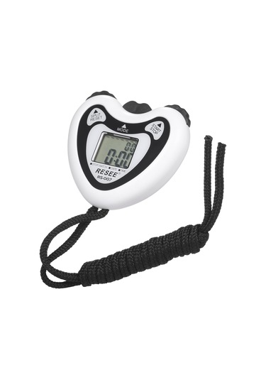 Lemestar Beyaz Elektronik Kronometre Rs-007 - 0.01 Saniye Hassasiyet, 2 Set Hafıza Ve İçinde İpler