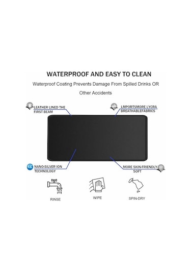 Cbtx 300 X 800 X 3mm Soyut Sıvı Desenli Kauçuk Mouse Pad Büyük Kaymaz Mouse Mat - Stil F