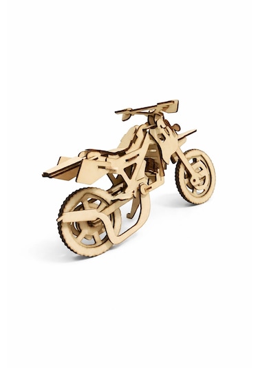 3d Ahşap Motosiklet Maket