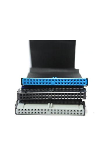 Foxconn Ide 39 Pin Dişi Dişi Üç Konnektör Veri Data Kablosu - 5 Adet