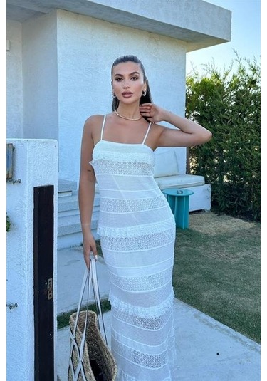 Regina Dantel Detay Elbise 2754-01 Kemi K