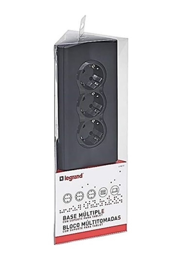 Legrand 694811 2 Usb Şarj Çıkışlı 3'lü Akım Korumalı Priz 1.5 Metre Siyah