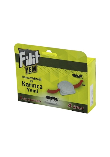 Filit 4pcs Karınca - Hamam Böcek Yemi 6ay Etkili - İstasyon Yem: 1.5gr X 4ad. 6gr 4741