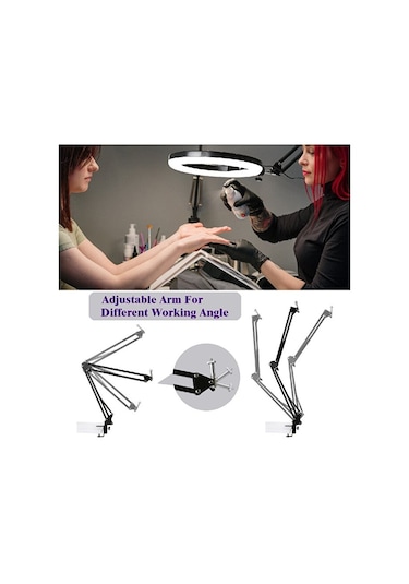 Metal Flexible Masaüstü Sıkıştırmalı Youtuber Ring Light Led Self