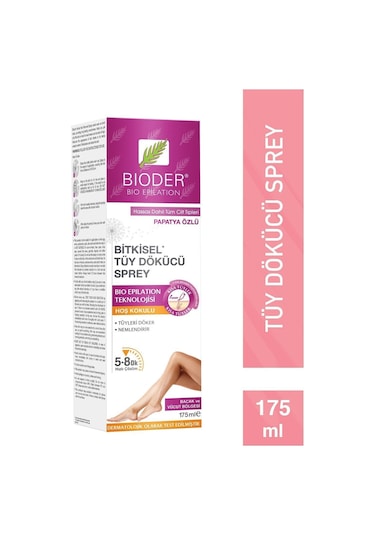 Bioder Bitkisel Tüy Dökücü  Sprey 175 ml