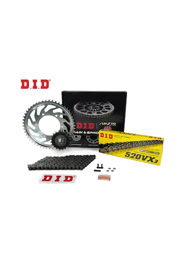 Zincir Dişli Seti Kawasakı Zx-6r Nınja 636cc Zincir: Dıd-520vx3