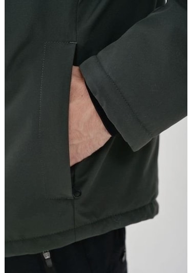 Exuma Erkek Mont 2311142-Khaki Koyu Haki