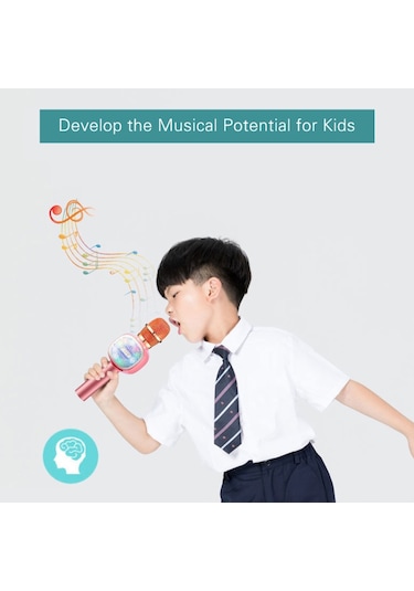 Reedark Çocuklar İçin Kablosuz Mikrofon Bluetooth Bağlantısı Renkli Işık Efektleri Gerçek Zamanlı Kulak İzleme Çıkarılabilir Lityum Pil İle Mavi Reedark Çocuklar İçin Kablosuz Mikrofon Bluetooth Bağlantısı Renkli Işık Efektleri Gerçek Zamanlı Kulak İzleme Çıkarılabilir Lityum Pil İle Mavi