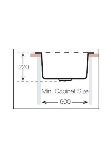 Ukinox Valente N-100 Granit S-305g Sifonlu Evye Siyah