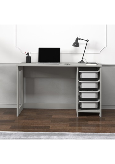 Hero Modern Çalışma Masası - 120 Cm Gri