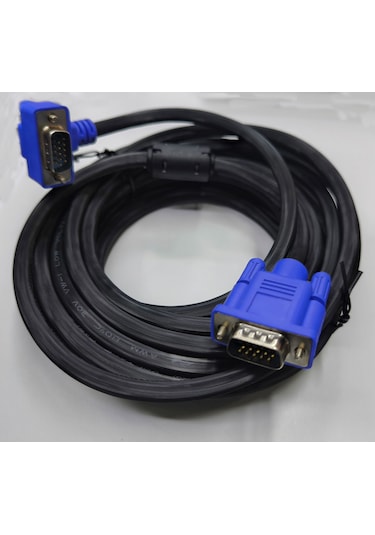Vga 90 Derece L Tipi Kablo Vga 15pin Erkek Görüntü Kablosu 3m