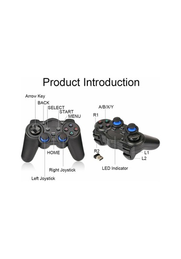 Tv & Pc Smartphone Usb Kablosuz Joystick Oyun Denetleyici Gamepad