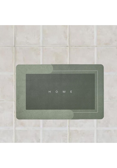 Suntek Kapı Paspası Giriş Çabuk Kuruyan Halı Zemin Yeşil50x80cm Kayıt