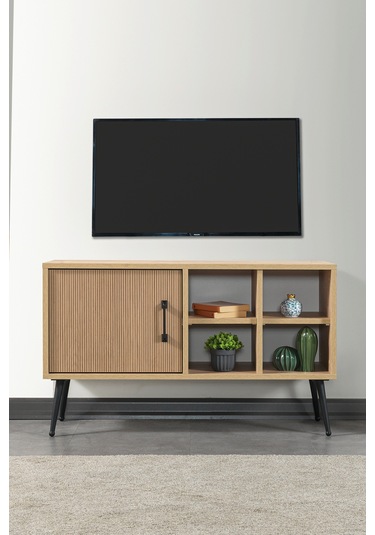 3110 Şile Metal Ayaklı Metal Kulplu 100 Cm Tv Ünitesi - Yunus Safir Yunus - Safir