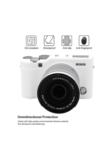 Puluz Soft Silicone Protective Case For Fujıfılm X-a3 / X-a10 White