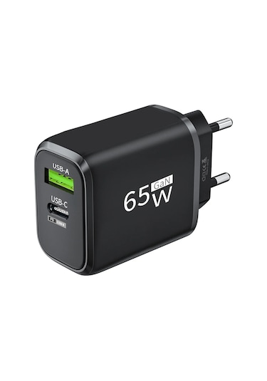 Henruisi65w Gan Pd Hızlı Şarj Cihazı İphone Uyumlu 15/14/13/12 Pro Xiaomi 13 Samsung Uyumlu S23 Huawei Mate Usb-c Adaptör Brdistribütör Garantili