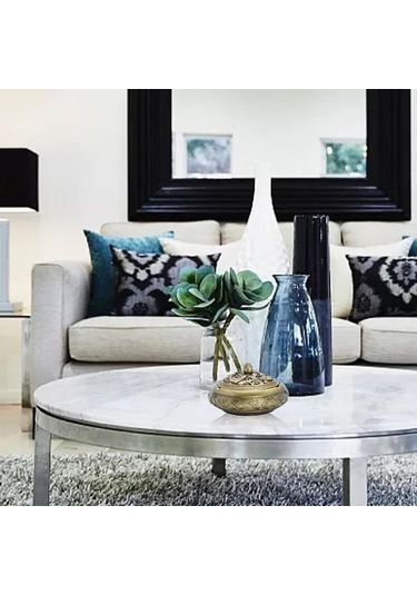 Suntek Kapaklı Dekoratif Kül Tablası Sigara Tutucu İç Ve Bronz