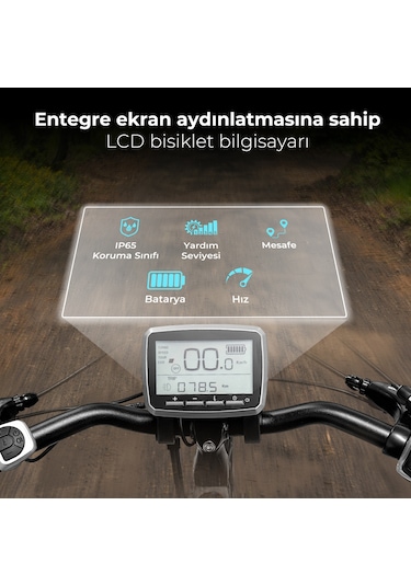 Asvıva Elektrikli Bisiklet B15 Pedelec Extra Güçlü 36V 14.0 Ah Sa Beyaz