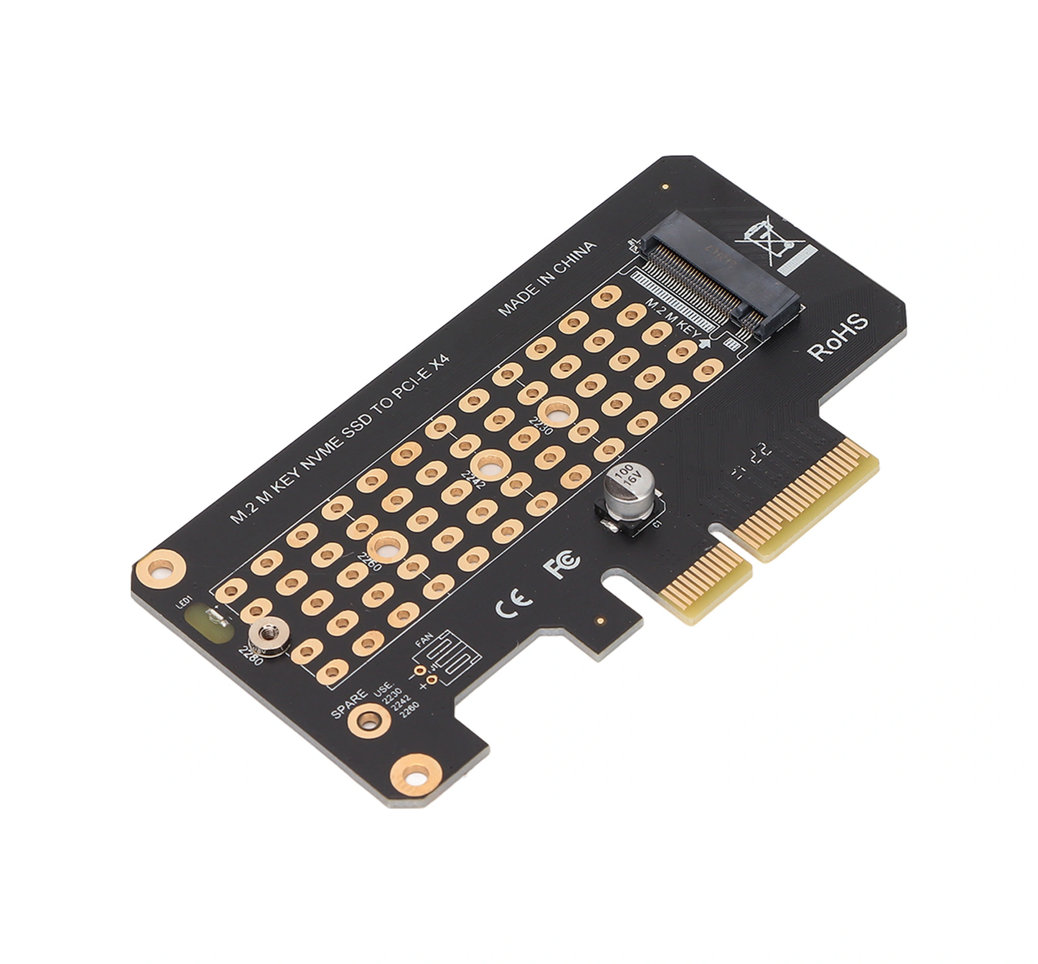 Xiyyadms M.2 Nvme M Key Ssd'den Pcıe 3.0'a X4 Donüştürücü Kartı - 32gbps Hız, 2230/2242/2260/2280 Destekli, Win/mac/linux Uyumlu, Yarı Yüksek Panelli Genişletme Kartı