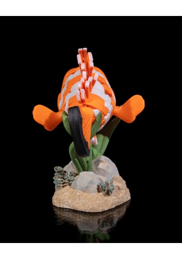 Hareketli Palyaço Balığı Ve Standı 10x7cm