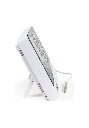 Diwu Htc-2 Problu Termometre Nem Ölçer Saat Takvim N11.208