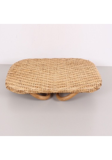 Katlanabilir 60x40x20 Cm. Doğal Rattan Sehpa Bej