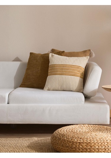 Amber Reflection 3'lü Kırlent Kılıfı Seti Bej