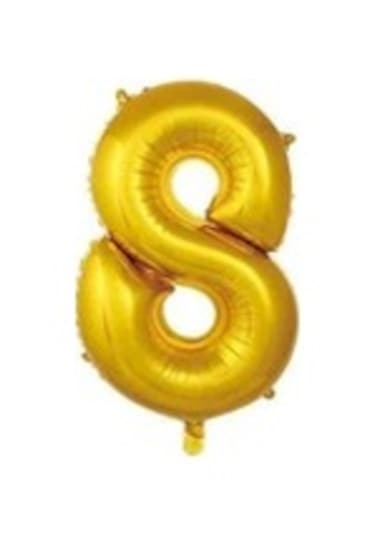 8 Rakam Folyo Balon Altın