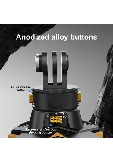 Puluz Manyetik Hızlı Açılan Motosiklet Kaskı Çene Kayışı Dağı Siyah