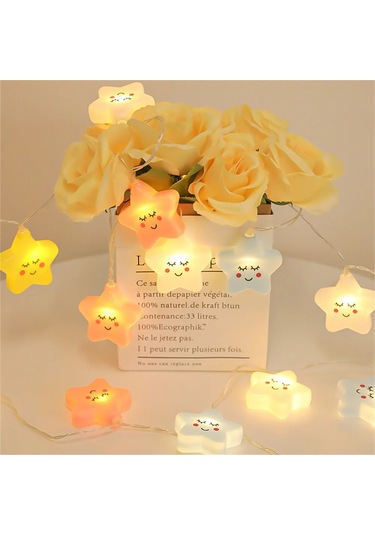 20led Bulut/yıldız Işığı Dize, Noel Doğum Günü Partisi İçin 10ft 1 Adet