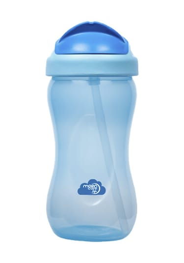 Moon Care Lıfe Renkli Pipetli Bardak 350 Ml Mavi