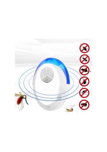 Moveevo Abs Malzeme Evcil Hayvan Repelleri - 25-85khz Frekans Aralığı, 80-120m² Etki Alanı, Açık Beyaz, Avrupa Standartı 90v-250v