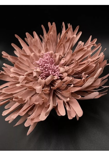 Amely Rid Kumaş Büyük Broş Toka "kore Pembesi Çiçeği" 196748677 Siyah