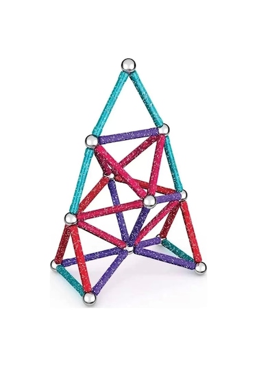 Sunman Geomag Glitter Manyetik Çubuklar 60 Parça