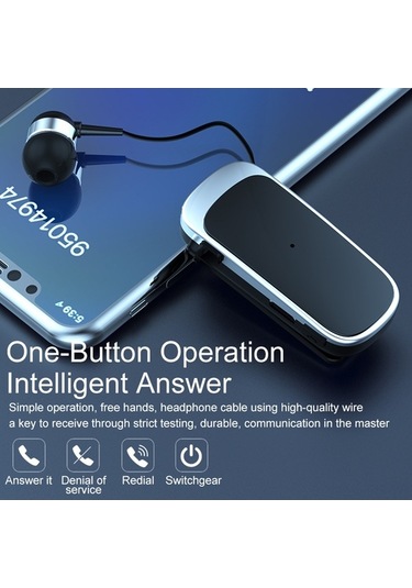 Flybuy K52 Geri Çekilebilir Kablolu Bluetooth Kulaklık - Gürültü Engelleme, 5 Saat Pil Ömrü, K52bt