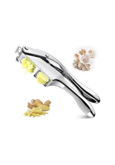 Kaymaz Saplı Profesyonel Sınıf Paslanmaz Çelik Sarımsak Presi, 2' Çok Renkli