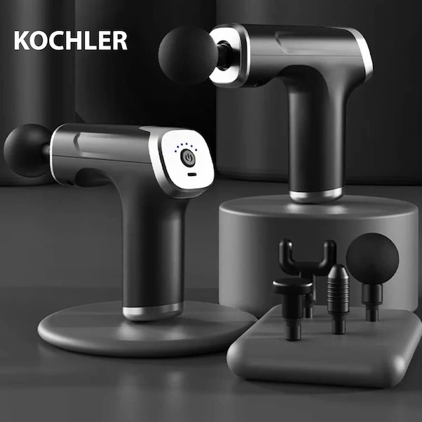 Tongxida 4 Başlıklı Mini Masaj Aleti - Profesyonel Masaj Cihazı Siyah Siyah