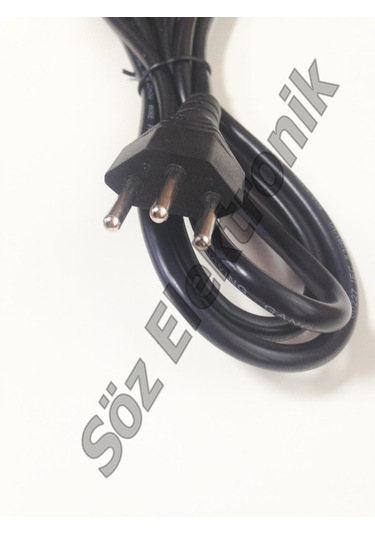 İsveç Power Kablo 3X0.75 1.8 Mt 1 Paket 5'Li