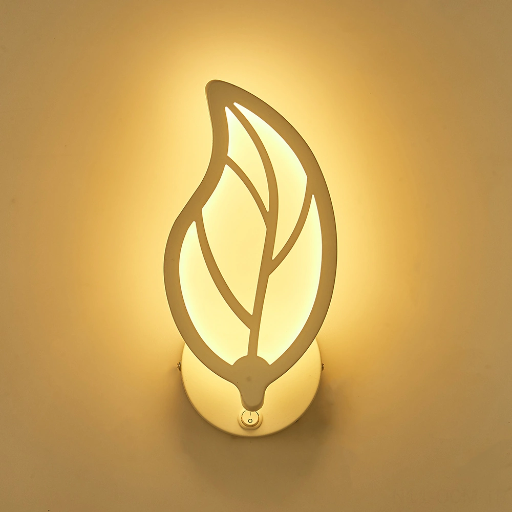 Qingmipy 3000k Isı Beyaz Led Duvar Lambası, 10w Enerji Tasarruflu, 85-265v Geniş Voltajlı, Anahtarlı Bağlantı Tipi, 3061 Modeli Ilık Beyaz