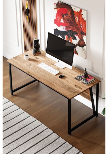 Ms2 Çalışma Masası,ofis Masası - 70x160 Cm - Çam Ms2 - 160 - Çam