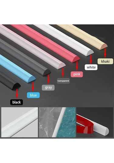 Gri Duş Bariyeri Su Bariyeri 50/100/200cm Kendinden Yapışkanlı 200cm Gri