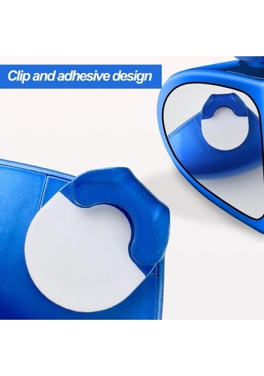 Siyah Araba Kör Nokta Aynası Çift Taraflı Şeffaf Cam 360 Dönebilen Evrensel Suv Kamyon Oto Sağ