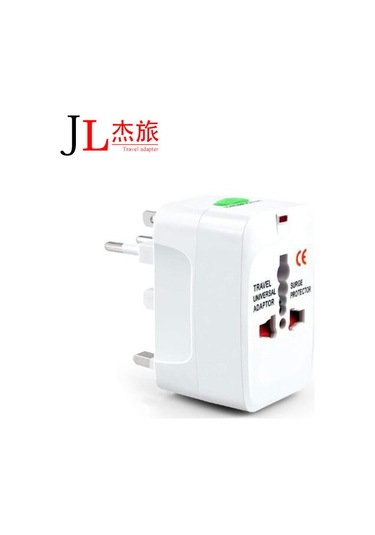 Honmex Evrensel Soket Adaptörü - 4 Uluslararası Standart Abd, Avrupa, İngiltere, Avustralya - 2500w Maksimum Güç - Ateş Engelleyici Pc/abs Plastik - Beyaz